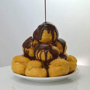 Profiteroles with Chocolate Sauce