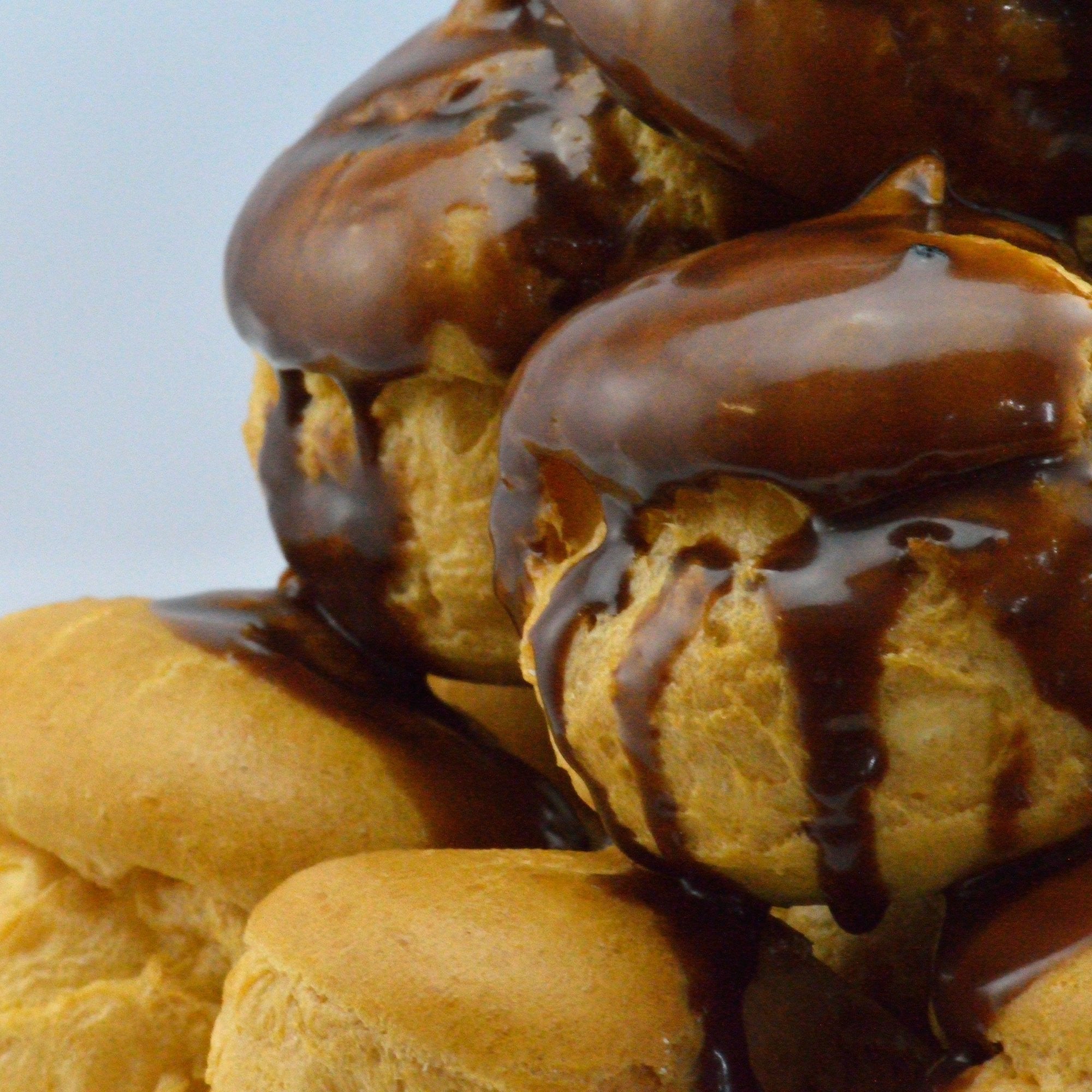 Profiteroles with Chocolate Sauce